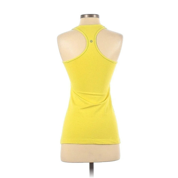 Lululemon Athletica Women's Active Tank US Size 4 Athletic Top Yellow Sleeveless - Picture 2 of 2